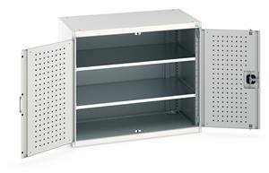 Bott Tool Storage Cupboards for workshops with Shelves and or Perfo Doors Bott Perfo Door Cupboard 1050Wx650Dx900mmH - 2 Shelves
